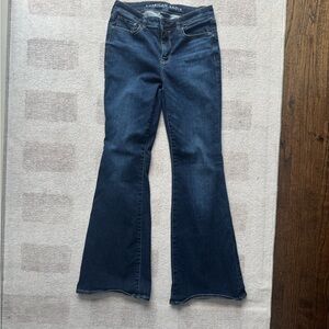American Eagle Outfitters Dark Blue Flare Jeans